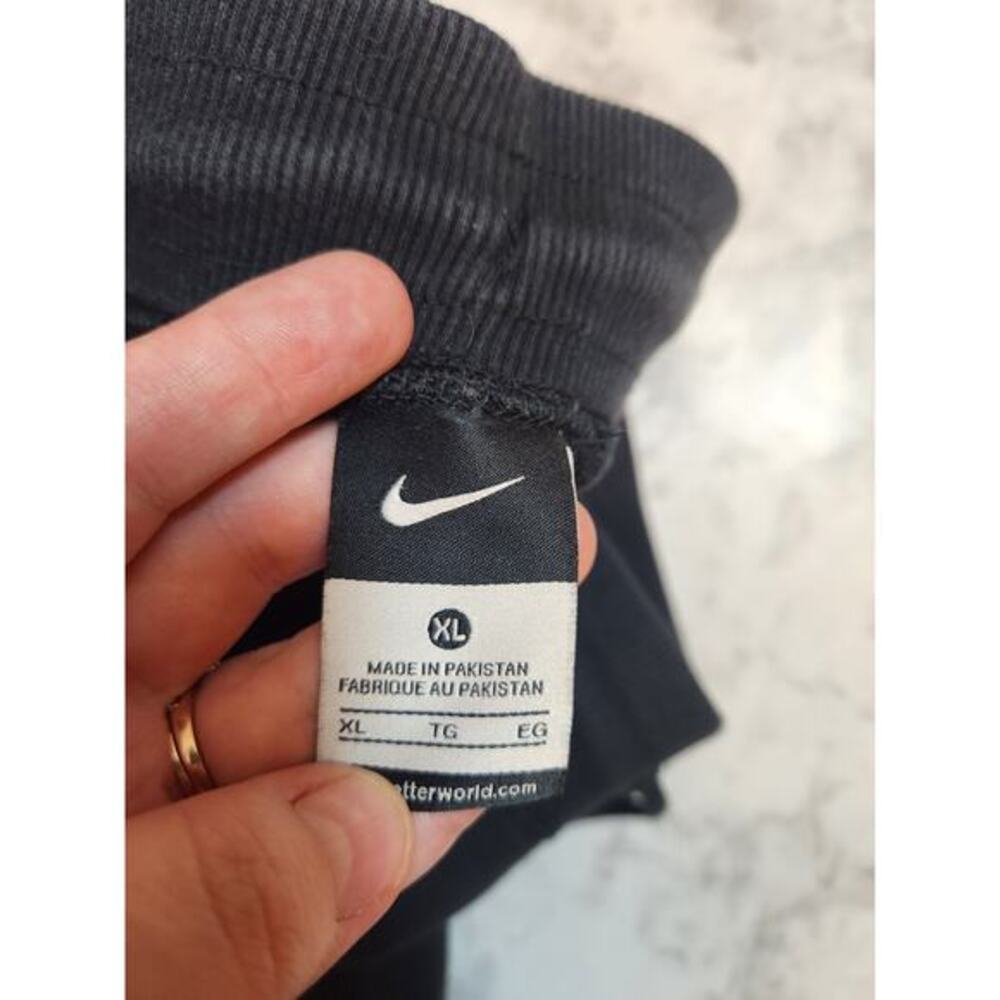 Nike Womens Solid Black Drawstring Sweatpants Hig… - image 3